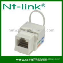 Dual IDC rj45 cat6 keystone jack 90 degree